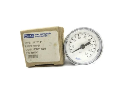 INDUSTRIAL MRO WIKA 9690242 160PSI 1/8" NSMP