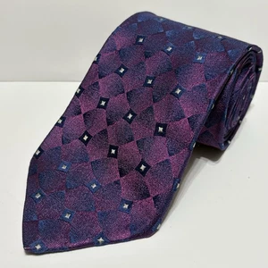 Charvet Tie Men's 100% Silk Purple 58" x 3.5" Cravate Luxury Neck Tie Vintage - Picture 1 of 7