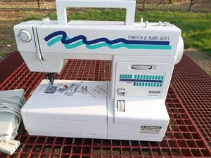 Nähmaschine PFAFF IDT Obertransport 6091 Zubehör Jeans Leder Seide Baumwolle - Bild 1 von 9