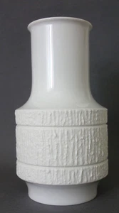 VASE OP Art Porzellan weiß THOMAS Arcta Borke 23,7 cm - Bild 1 von 5