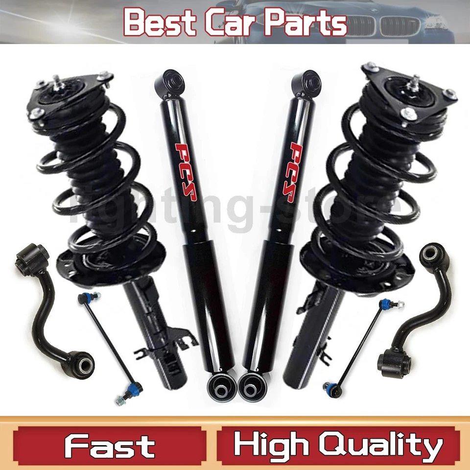 Shock Absorber Sway Bar Link Kit Struts Coil Spring For Nissan Rogue 2.0L 2015 - Image 1 of 4