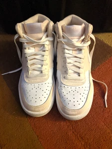 Size 8 Nike Court Vision Mid - Guava Ice/White Women's Girls Sneakers - Picture 1 of 14