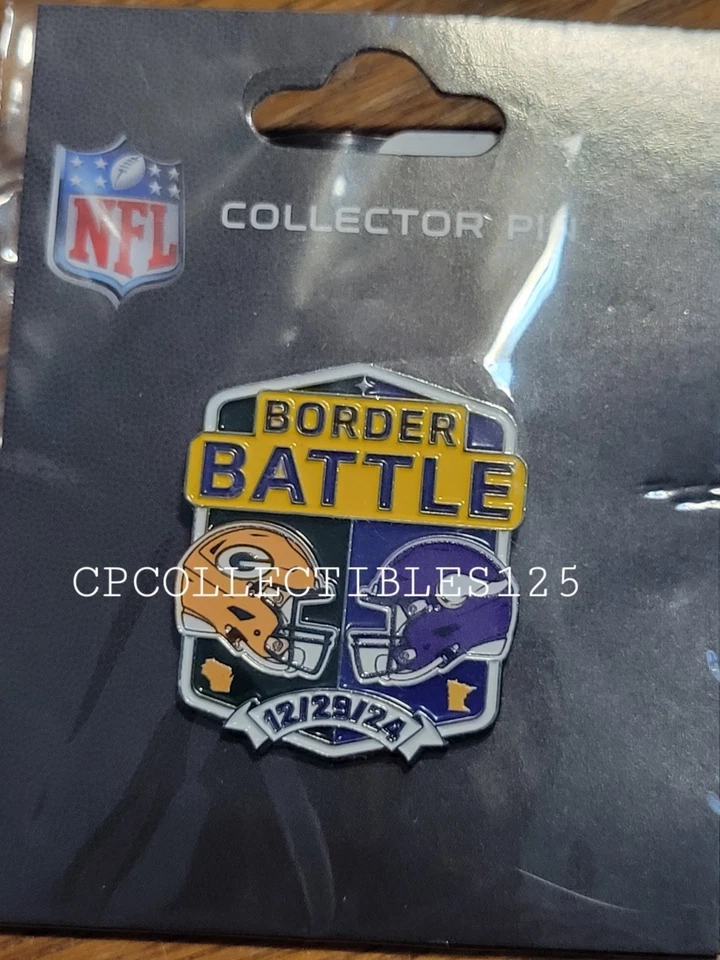 Green Bay Packers VS Minnesota Vikings Game Day Pin 12/2/24 New - Image 1 of 1