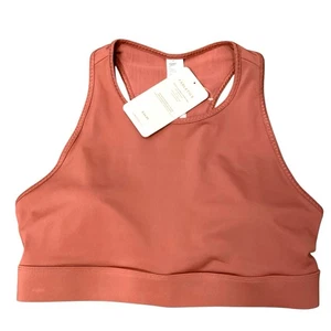 Fabletics NWT Women’s Trinity High Impact Sports Bra XL High Neck Cherry Mocha - Picture 1 of 6