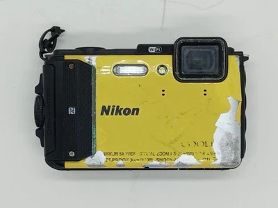Nikon Coolpix AW130 Compact Waterproof Digital Camera Yellow Parts/Repair - Image 1 of 4