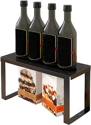 Scaffale Da Appoggio Impilabile in Metallo Compartimenti per Mobili Portaspezie, - Immagine 1 di 4