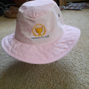 NWT The President’s Cup pink ladies bucket hat w ponytail hole AHEAD brand new - Picture 1 of 3