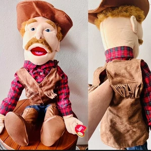 Vintage 2004 Sunny & Co Toys Large Cowboy Full Body Puppet 29”~NWT - Picture 1 of 17