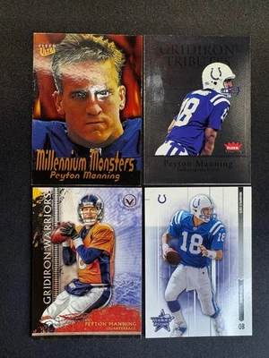 (4) Peyton Manning Fleer Ultra Millenium Monsters Gridiron Warriors Tributes - Image 1 of 2