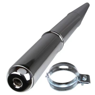 Auspuff + Schelle (Gegenkonus) chrom ø28mm für Simson S50 S51 S70 KR51/2 SR50  - Bild 1 von 4