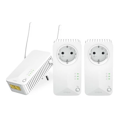 - Powerline 600 Triple Wi-Fi EU Set - 2 Powerline 600 Mbps + WLAN Adapter 300... - Bild 1 von 4