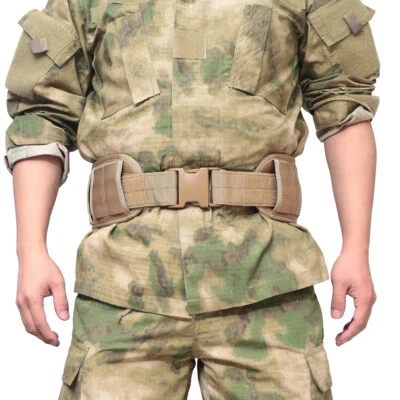 Tactical Molle Battle Belt Military Combat Padded Patrol Hunting Shooting Belt - Image 1 of 4