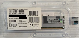 Genuine HP 1x32GB 4Rx4 PC3-14900L-13 KIT Load Reduced Quad Rank ECC Server RAM - Picture 1 of 1