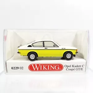 Wiking 022902 Opel Kadett C Coupe GT/E blanco amarillo Escala 1:87 HO (6144) - Imagen 1 de 3