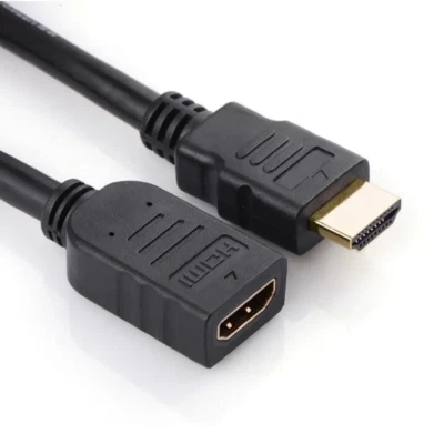 HDMI EXTENSION Cable Male Plug to Female Socket Lead to extend TV HDMI cable UK - Image 1 of 4