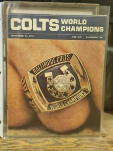 NFL World Champion Baltimore Colts ''Baltimore Sun'' Insert 1970 Unitas - Picture 1 of 2