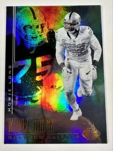 Panini Illusions 78 2017 Khalil Mack Howie lámina larga arco iris Oakland Raiders - Imagen 1 de 2