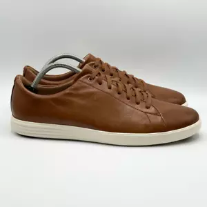 Cole Haan Crosscourt II Cognac Leather Sneakers - Men’s US 11 - Picture 1 of 13
