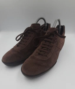 Tod's Marrón Oscuro Gamuza Hombres Entrenadores C/W Bolsa Antipolvo - Precio de venta sugerido por el fabricante Más de £500 - Talla 7.5 - Imagen 1 de 7