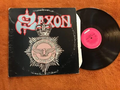 Saxon Strong Arm Of The Law Vinyl LP Carrere Records ARZ 37679 1982 Heavy Metal! - Image 1 of 4