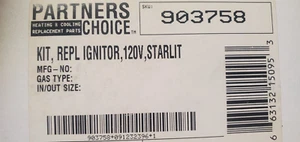 Kit de remplacement allumeur surface chaude NOS Original #1113 Nordyne 903758, 632363 - Photo 1/10