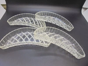 Knochenschale 4er Set glänzender Kristallschliff Kunststoff - Bild 1 von 3