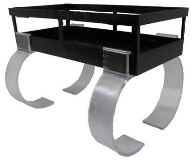 Plastic Monument Saddle Rustproof fits up to a 8" Gravestone Saddle Gripes Tight