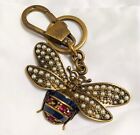 GUCCI Key chain Bee Gold Queen margaret Bee Bag charm From Japan Used No Box