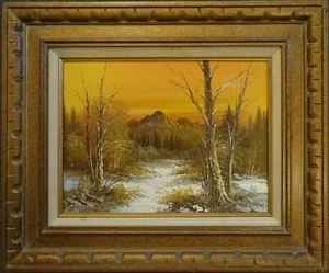 Art OIL On Canvas Painting G WHITMAN Original Framed Landscape Signed 20"x24" 01 - Picture 1 of 6