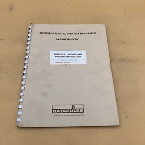 Datapulse Model 110FP-A2 Programming Unit Operation and Maintenance Manual - Picture 1 of 13