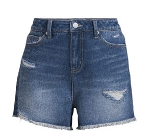 Time and Tru Women's Size 20 Denim, Fray Hem Distressed, High Rise NWT - Picture 1 of 19