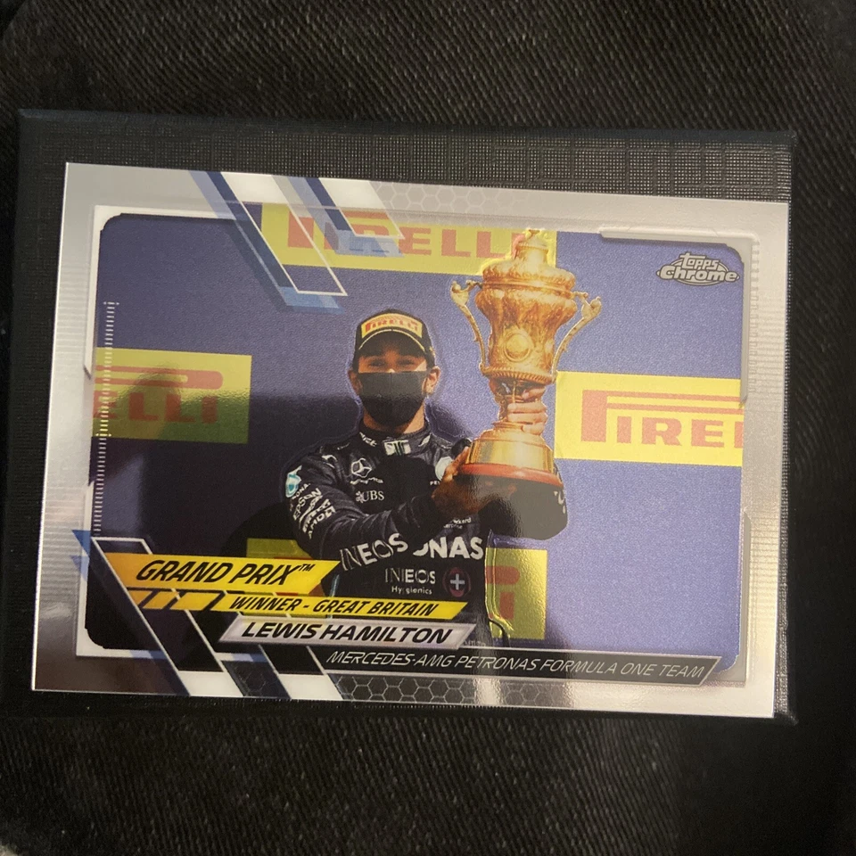 2021 Topps Chrome Formula 1 Racing #141 LEWIS HAMILTON Grand Prix Winners F1 - Image 1 of 1