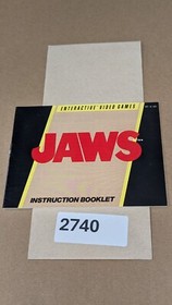 JAWS - Nintendo NES- Manual Only **NO GAME!