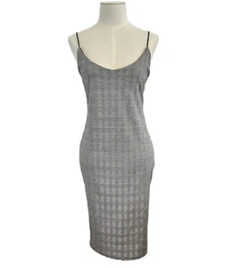 Mind Code Black White Midi Spagetti Strap Dress Womens Medium/large - Picture 1 of 7