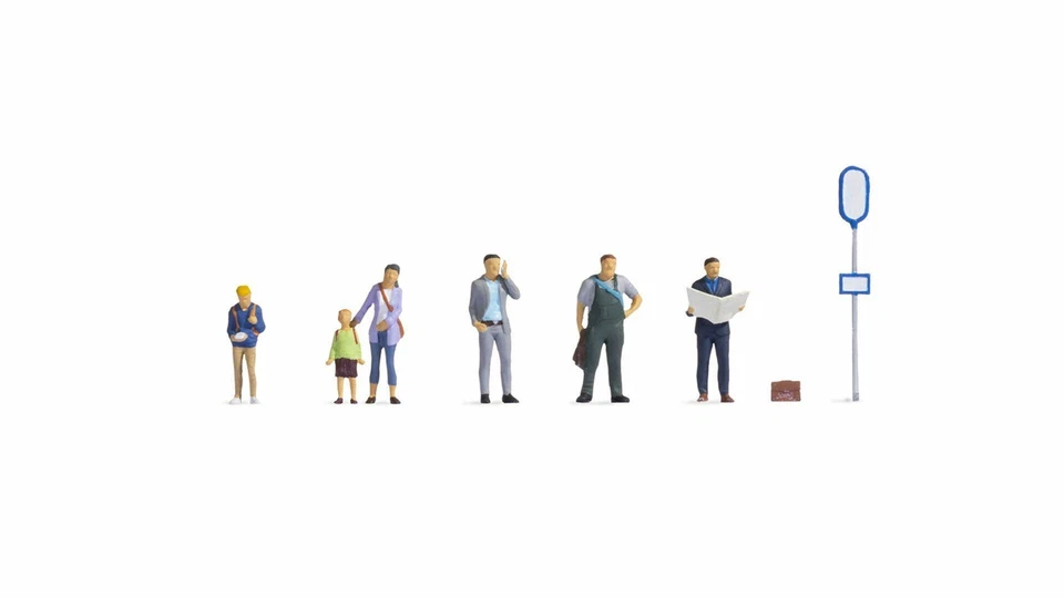 At the Bus Stop (6) Noch 45246 - Image 1 of 1