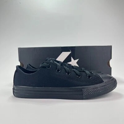 New Converse Chuck Taylor All Star Black Monochrome Lifestyle Shoes Youth Size 2 - Image 1 of 4
