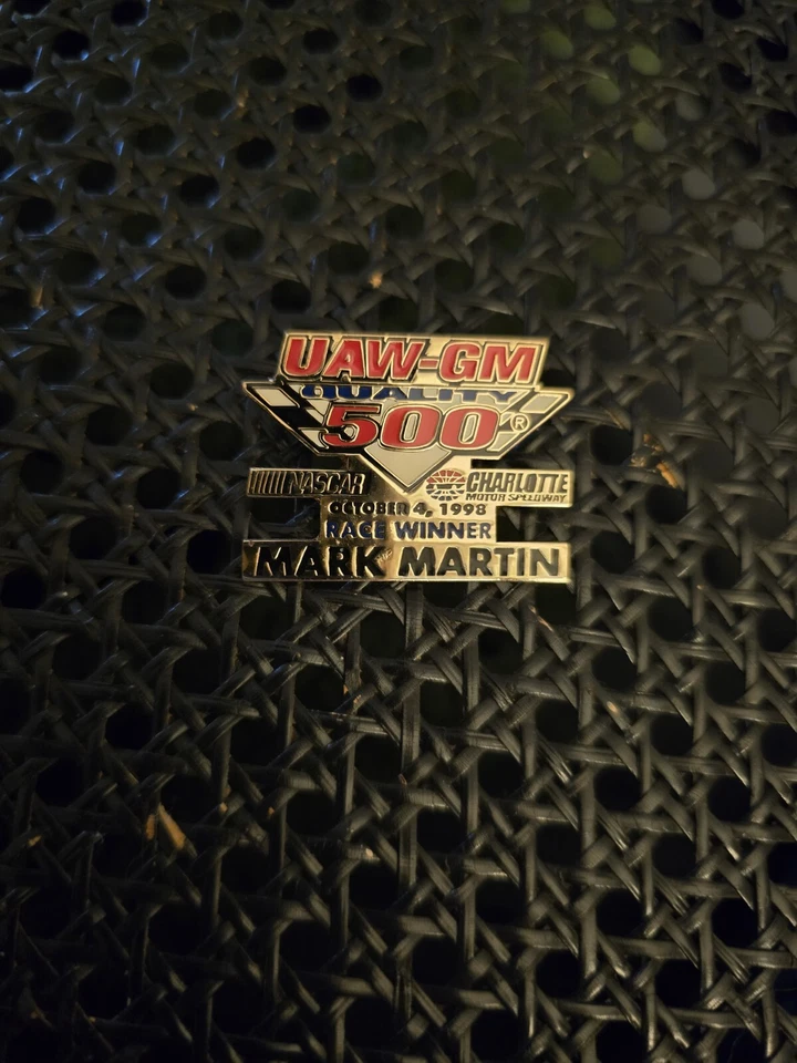 Mark Martin UAW-GM 500 At Charlotte Oct 4, 1998 Winner Hat Pin - Image 1 of 1