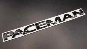 GLOSS BLACK BADGE REAR LETTERS FITS PACEMAN METAL LETTERING TEMPLATE - Picture 1 of 2