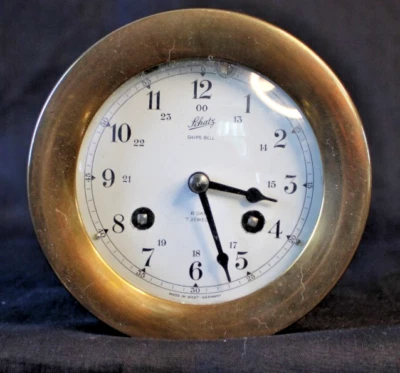 Reloj Campana De Colección Schatz 8 Días 7 Joya Latón Envíos Alemania Occidental No Probado PESADO Foto 1 de 4