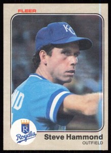1983 Fleer Steve Hammond Rookie Kansas City Royals #114