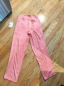 CLIMATE RIGHT BY CUDDL DUDS 6 POCKET SCRUB PANT PINK HEART SZ L/G NWT - Picture 1 of 5