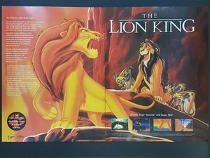 Lion King Super Nintendo 2-Page Print Ad Original Art - Picture 1 of 3