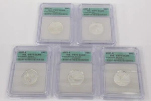 Set of 5 2007-S Statehood Silver Proof Quarters ICG PR70 DCAM Deep Cameo 25c - Picture 1 of 22