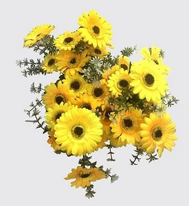 5x 9 heads Artificial Sunflower Bouquet plactic Silk Bunch Wedding Home Decor - Afbeelding 1 van 1