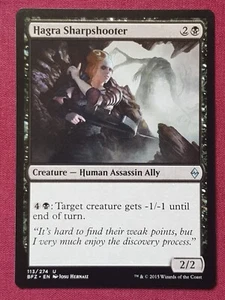 Magic The Gathering BATTLE FOR ZENDIKAR HAGRA SHARPSHOOTER black card MTG - Bild 1 von 2