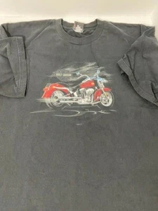 Harley Davidson Motorcycles Black T Shirt Size 2X Lynchburg VA Pre-Owned VG - Picture 1 of 5