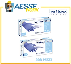 Guanti Monouso In Nitrile Reflexx R76 Blu 200 Pezzi | 2 scatole da 100 pezzi - Imagen 1 de 4