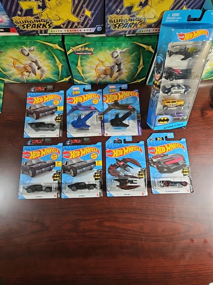 Hotwheels Batman & X-Men Car/Plane Lot Of 7 & Batman 5 Pack - Image 1 of 4