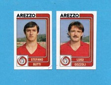 PANINI CALCIATORI 1986/87-Figurina n.324- BUTTI+GOZZOLI -AREZZO-Recuperata