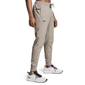 Under Armour Men's Armour Fleece Joggers Size XXL Light Taupe NEW - Picture 1 of 6
